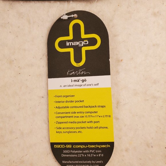 Paul McCartney Backpack - On the Run. 22" x 16.5" x 8" - Black - New - Picture 10 of 10